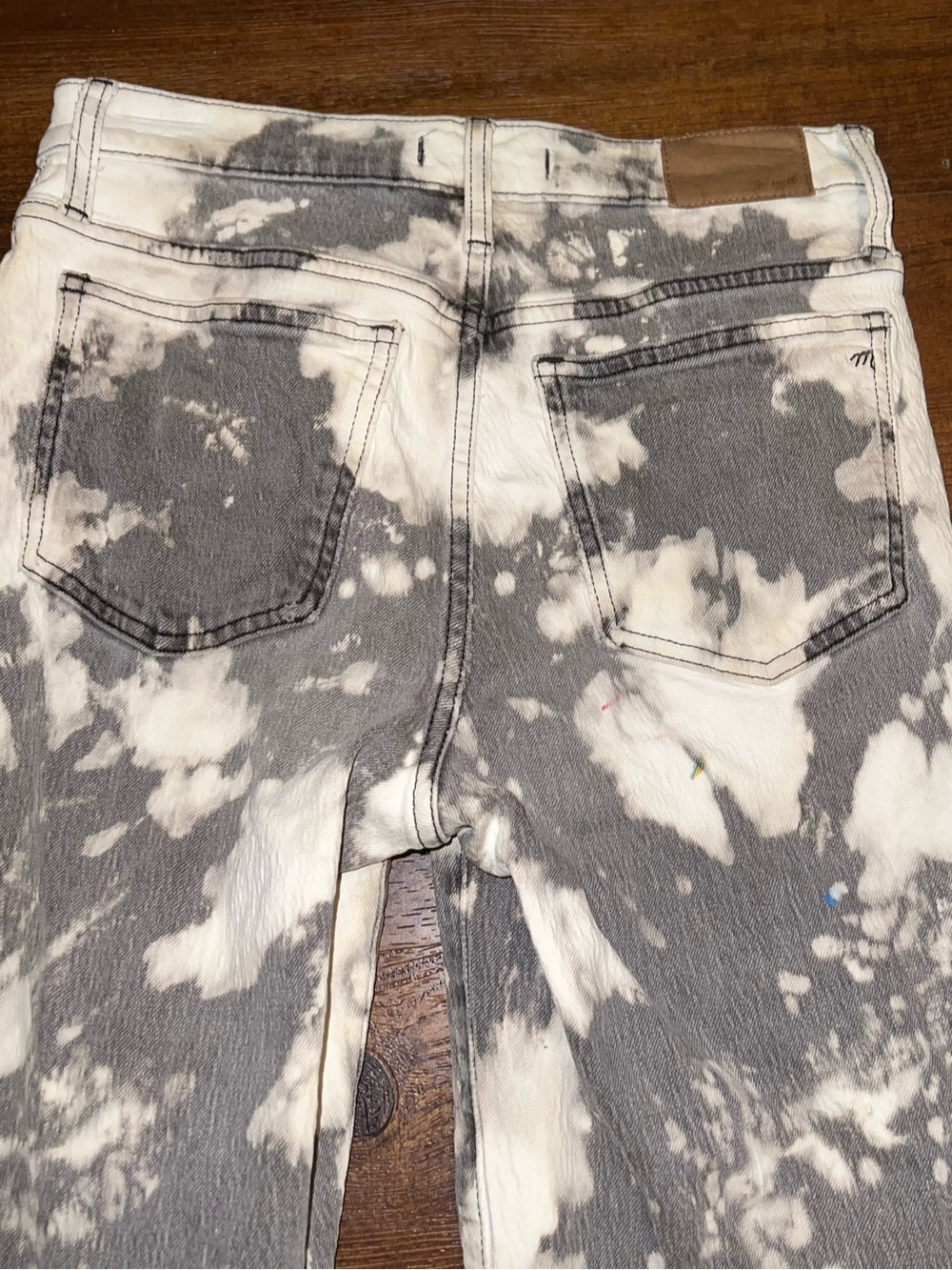Madewell Jeans Vintage Slim Ankle Gray Acid Wash Distressed Streetwear Size 26 - Picture 6 of 11